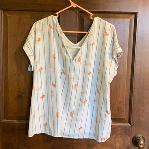 Silk Front/Cotton Back Blouse